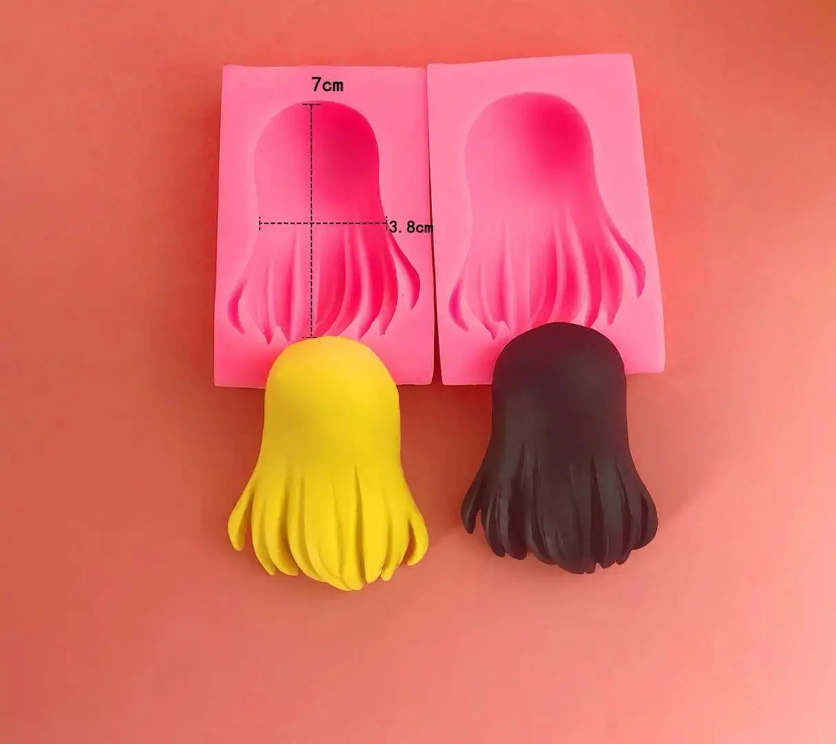 DIY Сверхлегкая глиняная силиконовая форма для лица волос Набор изготовления