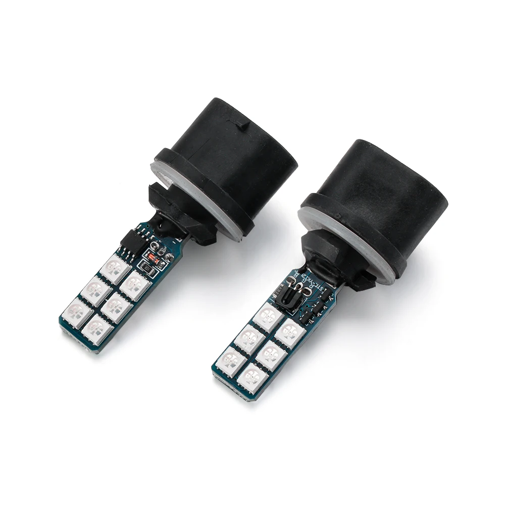 1 пара разноцветных 881 5050 RGB светодиодный 12SMD Автомобильные фары Противотуманные фары лампы с дистанционным управлением RGB лампы автомобильные аксессуары