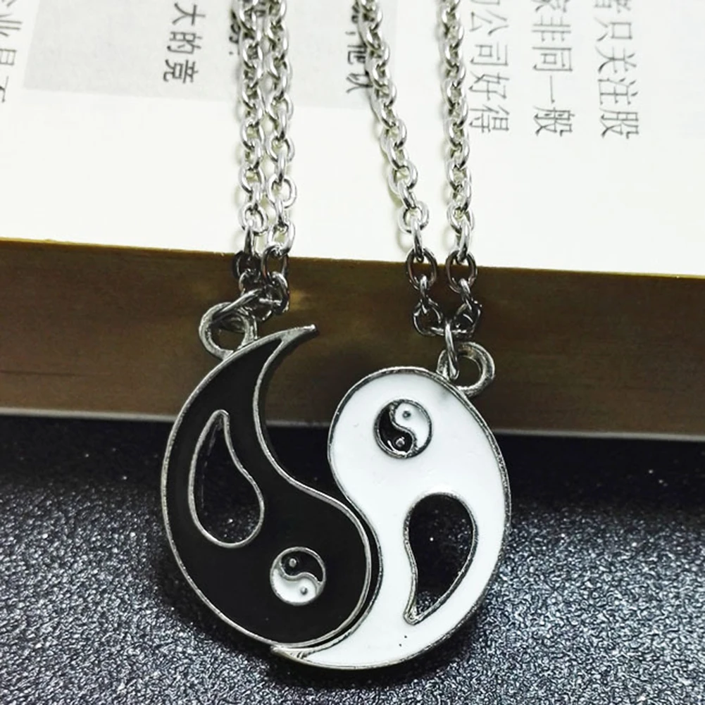 2Pcs/Set Unisex Taiji Bagua Pendant Matching Necklaces Adjustable Jewelry Gift | Украшения и аксессуары