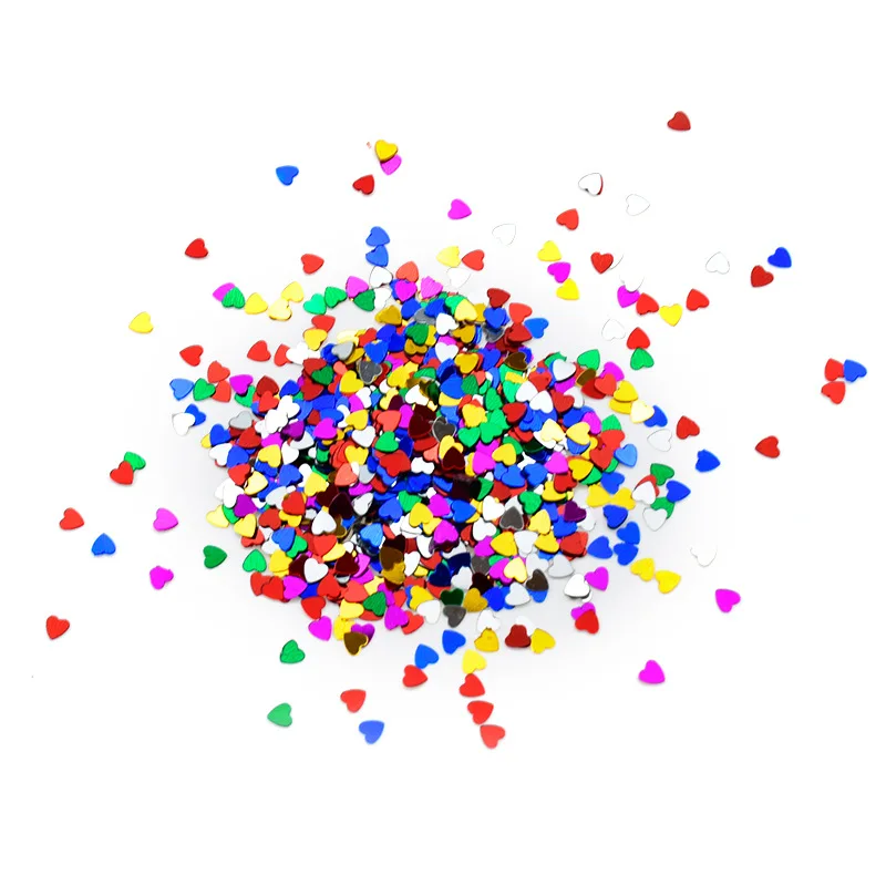 30 г/пакет Красочные Музыкальные ноты Любовь Сердце Форма Блеск Блестки стол