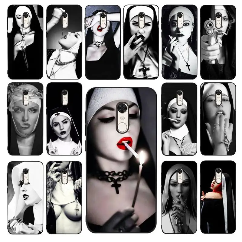 

MaiYaCa Sister Style Nun Sexy Girl Phone Case for Redmi 5 6 7 8 9 A 5plus K20 4X 6 cover