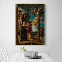 citon canvas art oil painting lucas cranach%e3%80%8athe crucifixion%e3%80%8bartwork poster picture wall decor modern home living room decoration