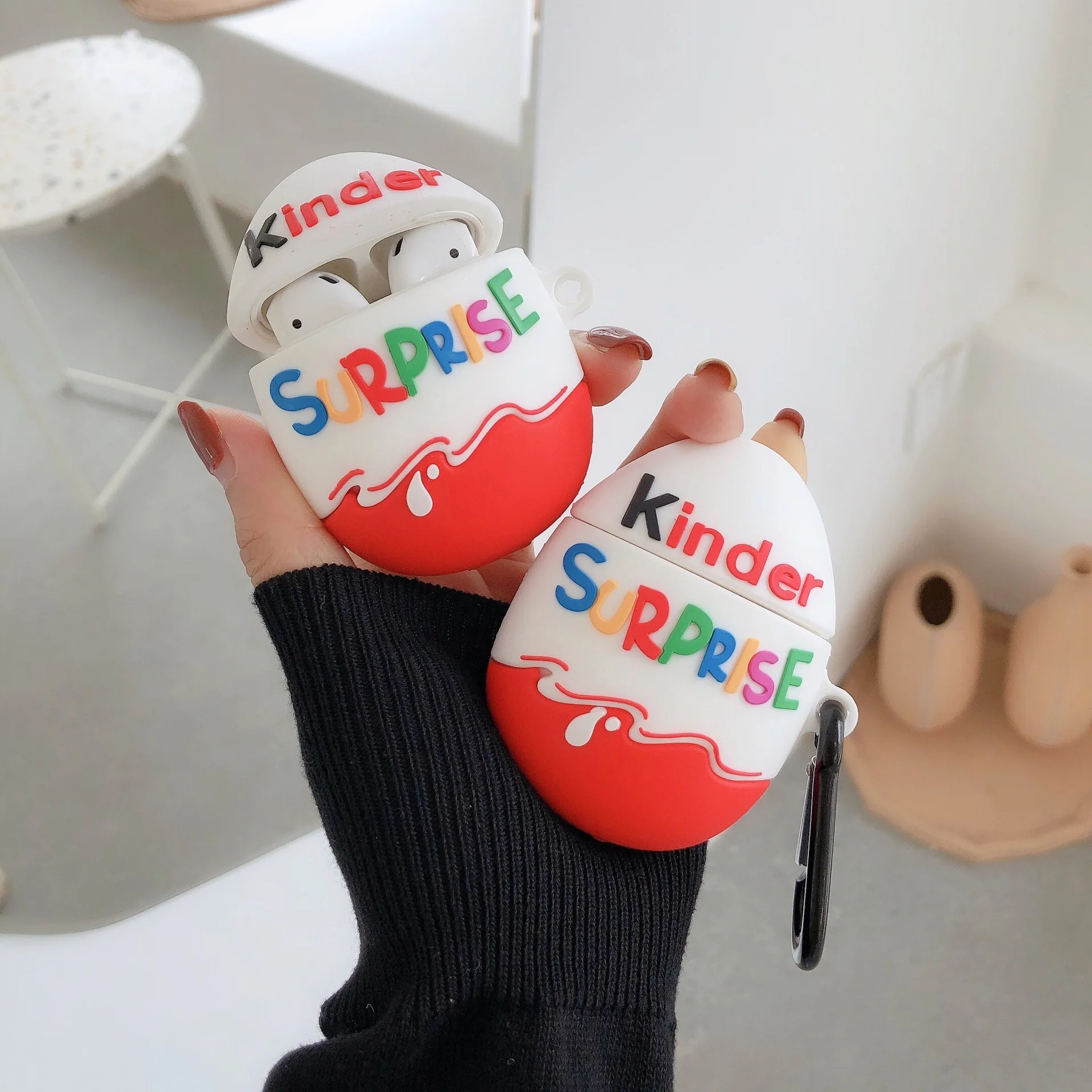 Новый 3D милый чехол для наушников с рисунком в виде яйца детей забавный Airpods 1/2