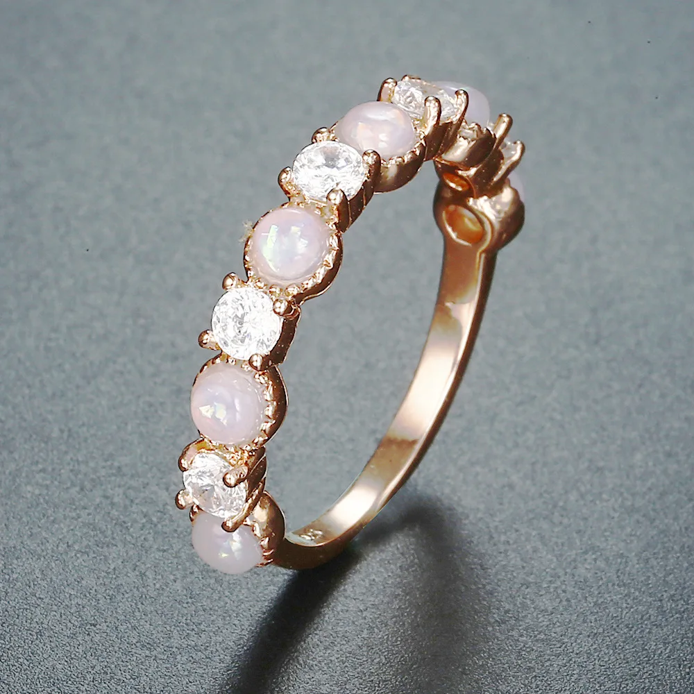 Doreen Box элегантное бледно-розовое стразы кольцо Женское Обручальное обручальное