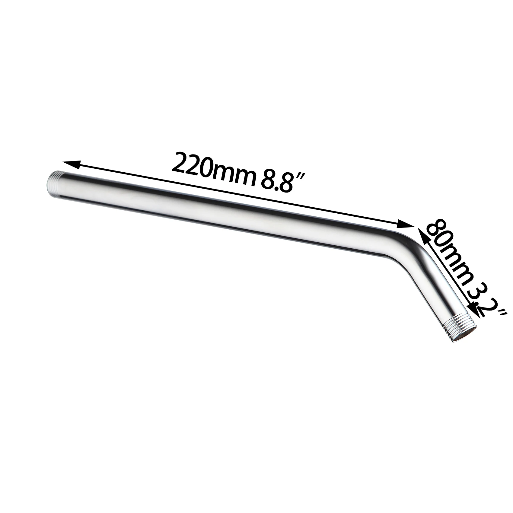 Хромированная трубка из нержавеющей стали для Дождевого душа удлинительная