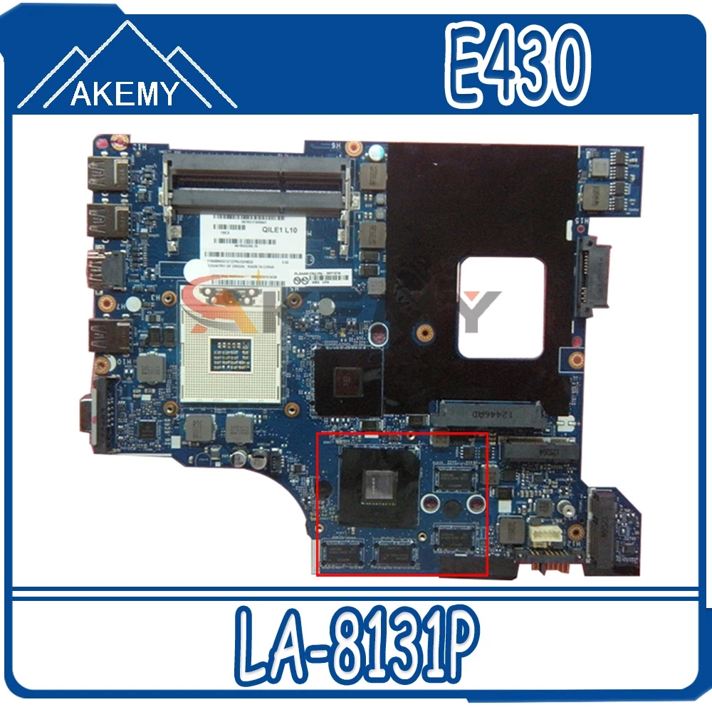 

04Y1214 04W4018 04Y1168 For LENOVO Thinkpad E430 E430C QILE1 LA-8131P SLJ8C N13P-GLR-A1 Laptop motherboard PGA989 Mainboard