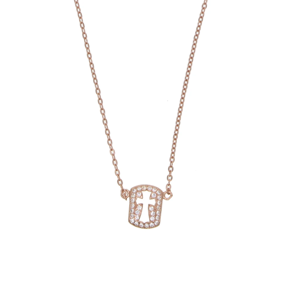Collare Collier новинка 2019 золотистое квадратное ожерелье с полым крестом ювелирные