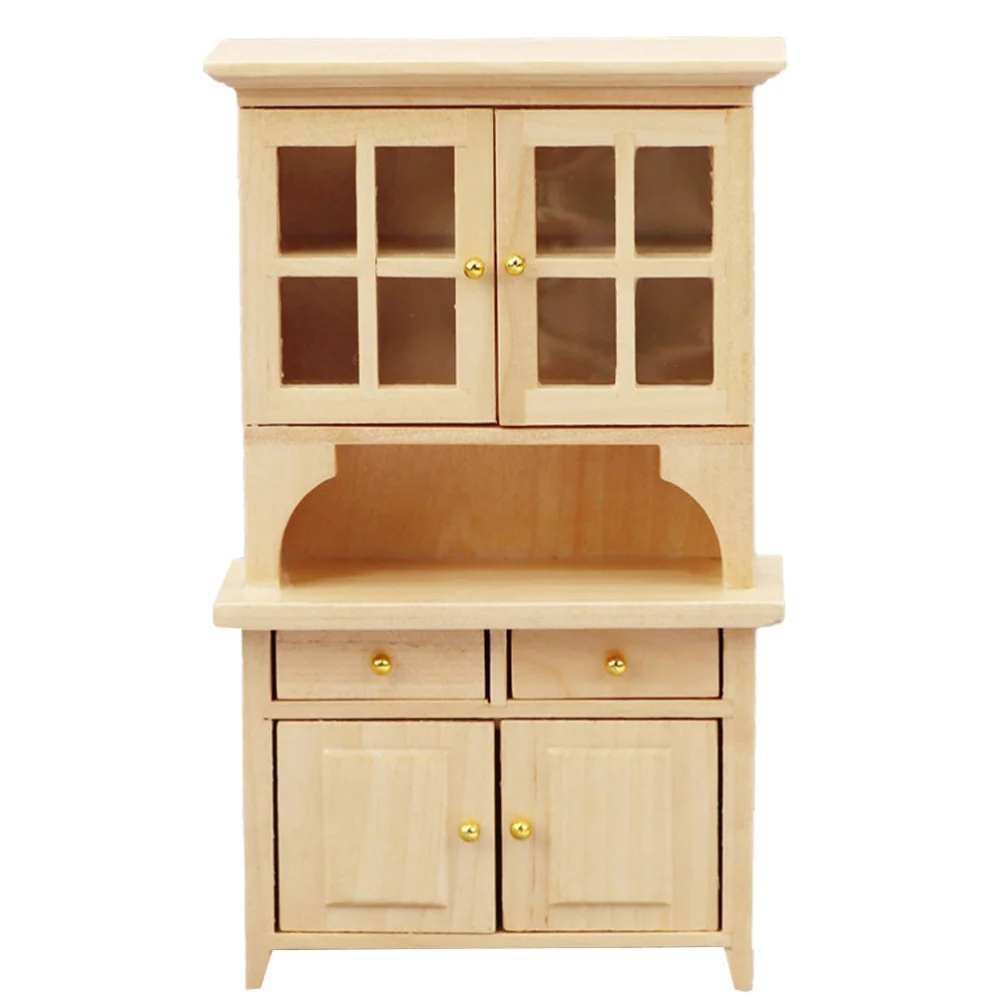 

1Pc Furniture Lovely Mini Bookcase Exquisite Mini Cabinet Adornment