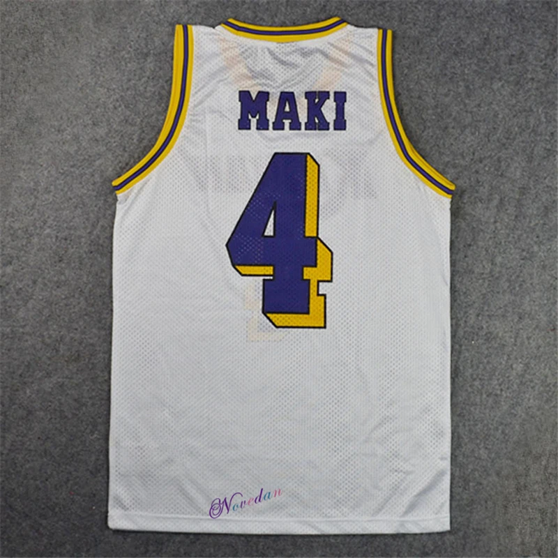 Slamdunk Slam Anime Kainan Point Guard #4 SHINICHI MAKI Косплей гость баскетбольная майка Топы Рубашки спортивная униформа команды (art.: 3920b59031ec5) - 3920b59031ec5
