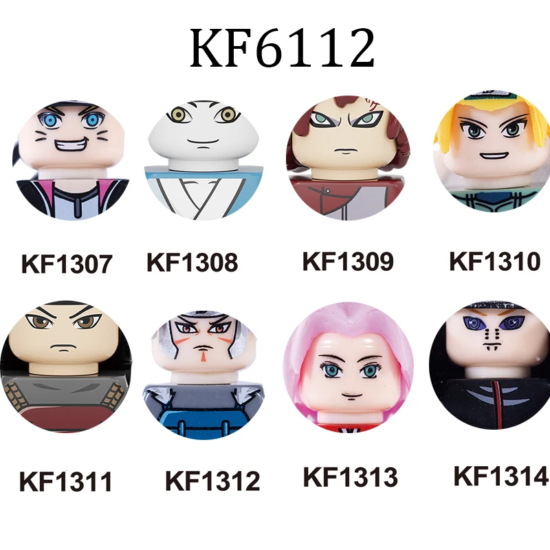 

Building Blocks DIY Japanese Anime Figures Action Figures Accessories Bricks Educational Toys For Kids Gift KF6112