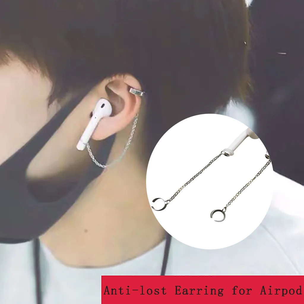 30% Серебряный Модный не проколотый анти потерянный ушной крючок для AirPods
