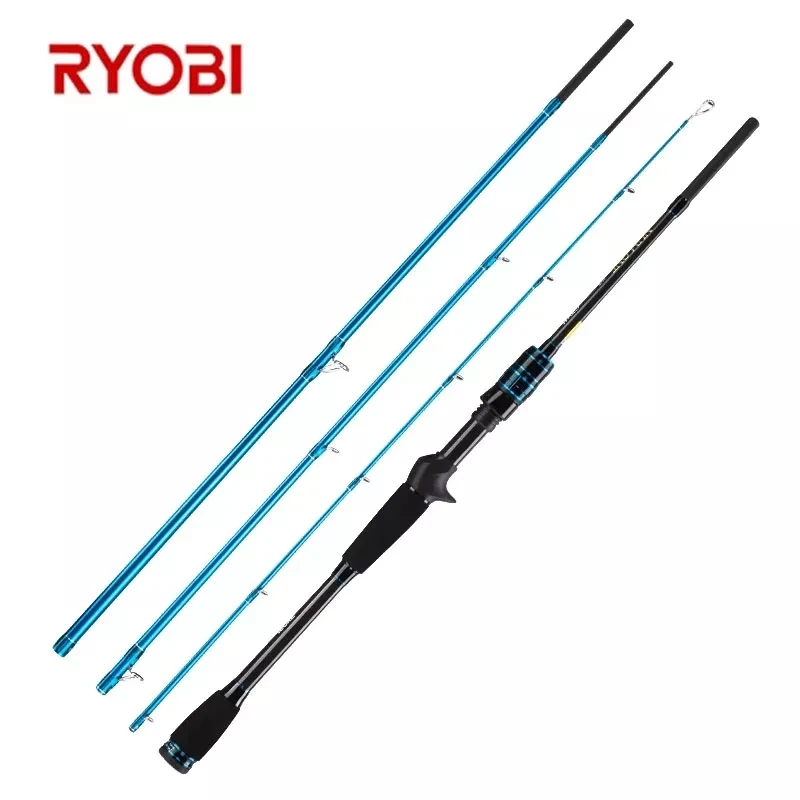 

RYOBI Spinning Fishing Rod Carbon Fiber L/M Power 1.8M2.1M2.4M Spinning Casting Lure Rods 4 Sections Travel Rod Carp Fishing