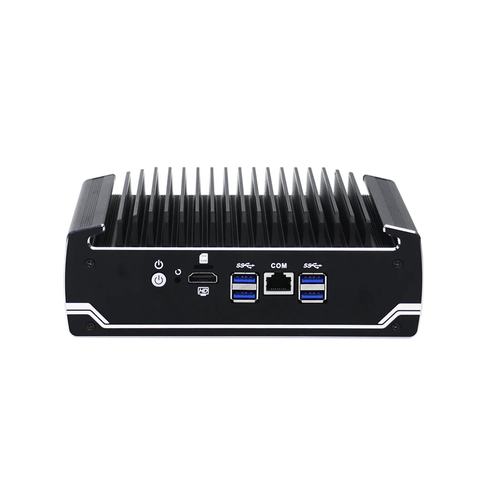 Yanling In stock Intel Celeron 3867U Pfsense Mini PC Dual Core 6 Lan Port Advanced Fanless Linux Firewall Router Support AES-NI |