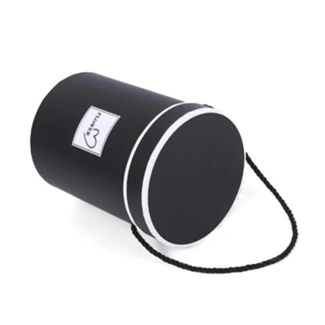 Black RANO Круглые Цветочные коробки цветочная упаковка бумажный мешок подарочная коробка для хранения цветочный букет Цветочная упаковочная коробка с крышкой Lany - Цвет: Black