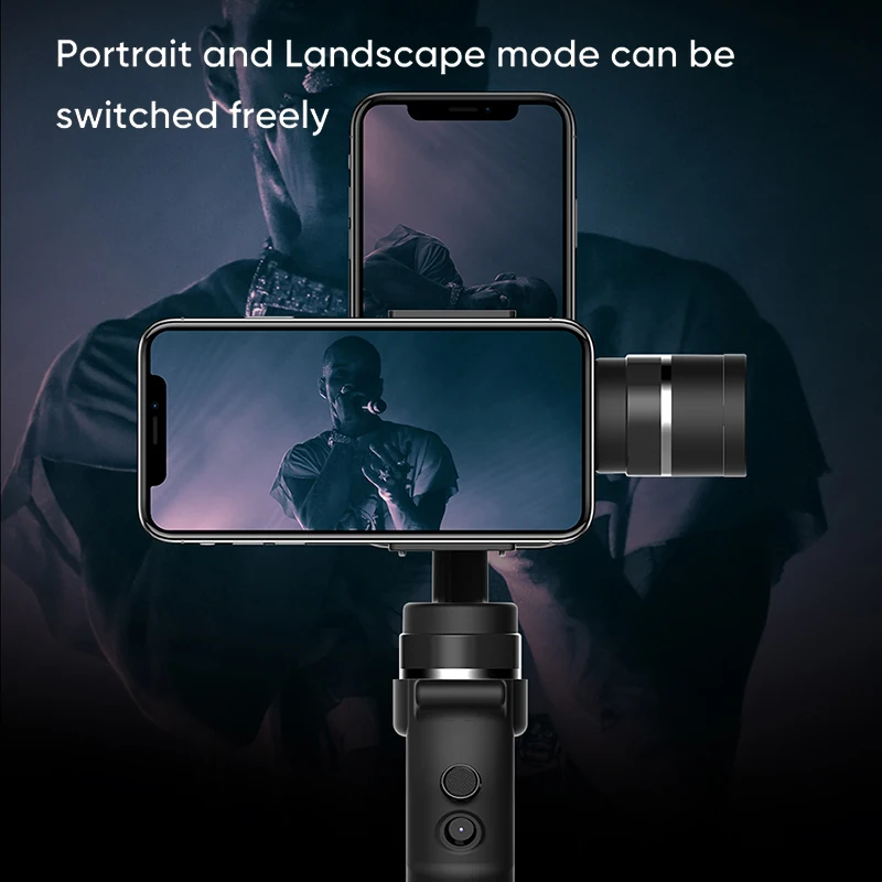 Функциональный стабилизатор для смартфона Funsnap 3-осевой с беспроводным Bluetooth для iPhone, Xiaomi, YouTube, Vlog и TikTok.