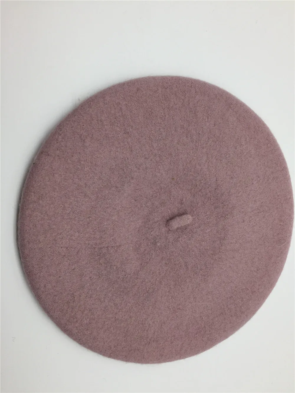 Dark Pink Женская шерстяная шляпа, Женские однотонные зимние шапки для девочек, женские классические шляпы в стиле художника, светло-коричневые, горчичные, розовые, фиолетовые, красные шляпы - Цвет: Dark Pink