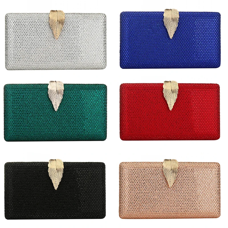 Золотая вечерняя сумка Роскошная сумочка с кристаллами и стразами розовые