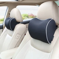 car neck support universal car neck pillow headrest travel support massage cushion fabric cover seat chair memory foam soft head