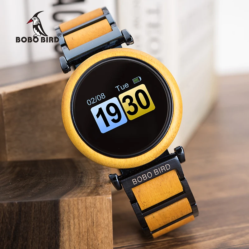 

Электронные часы BOBO BIRD с сенсорным экраном, деревянные часы, унисекс, 2019