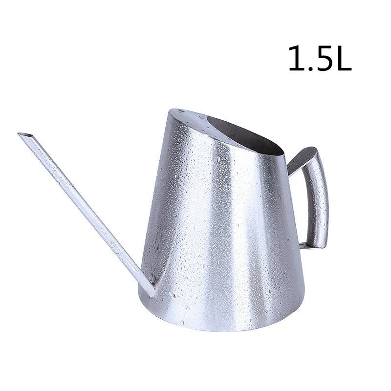 

1.5L Stainless Steel bonsai Watering Can Gardening Tools and equipment Spray Water Bottle for iron water pot Flower Plant Tools