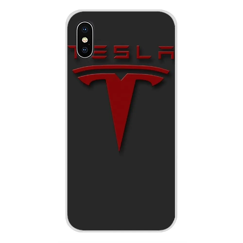 super electric car tesla car logo silicone cases cover for apple iphone x xr xs 11pro max 4s 5s 5c se 6s 7 8 plus ipod touch 5 6 free global shipping