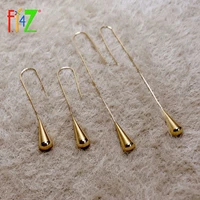 f j4z minimalist chic earrings for women long stick waterdrop hook earring ladies party show gifts jewelry dropship