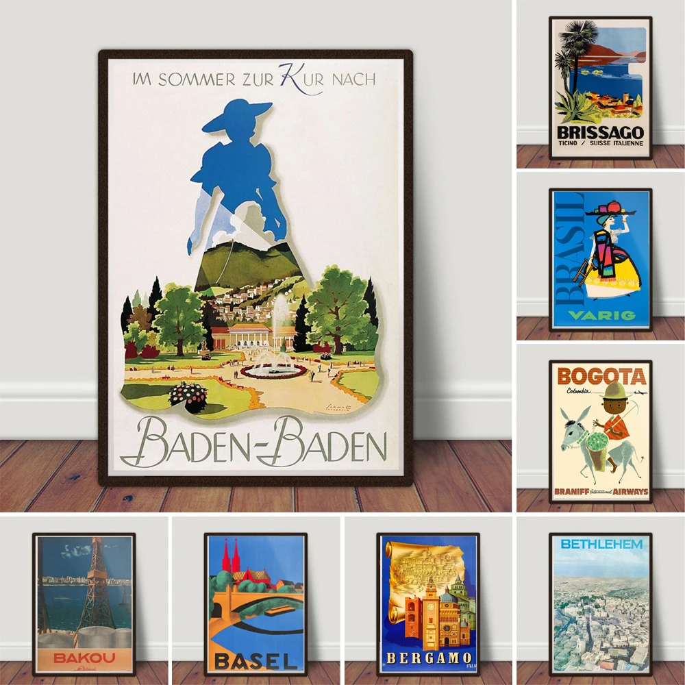 

Баден постер для путешествий Баден постер для гостиной домашний декор