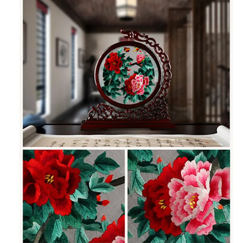 Китайский стиль на реке во время фестиваля Цинмин ручная вышивка гостиная