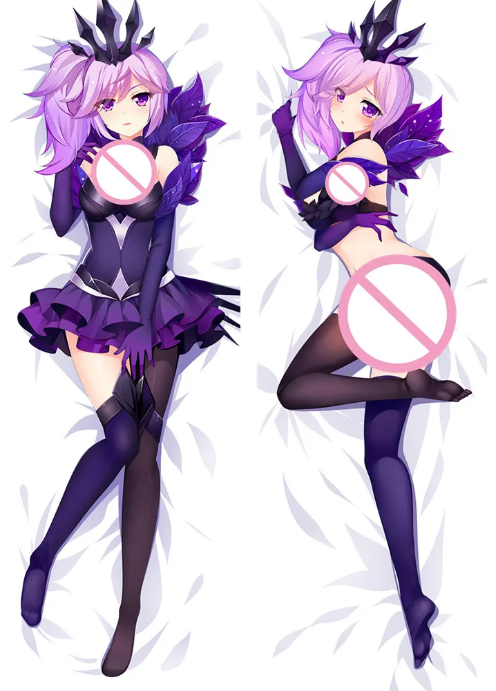 Funda de almohada para el cuerpo, funda de almohada con estampado popular de personajes de anime, chica Sexy ahri y Sona Buvelle, novedad de 2017-2