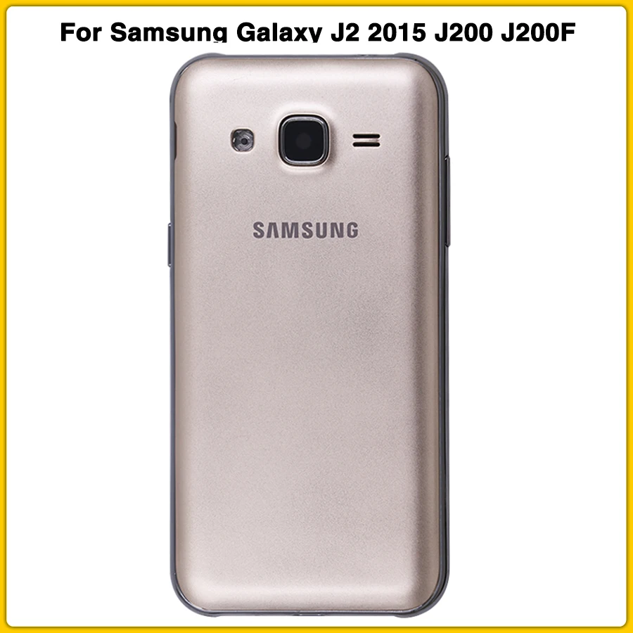 Чехол с полным корпусом для samsung Galaxy J2 J200 J200F J200G, задняя крышка для батареи, задняя крышка+ средняя рамка