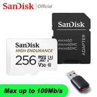 sandisk high endurance micro sd 128gb memory card 32gb 64gb video monitoring tf card 256gb endurance v30 4k memory card sd flash