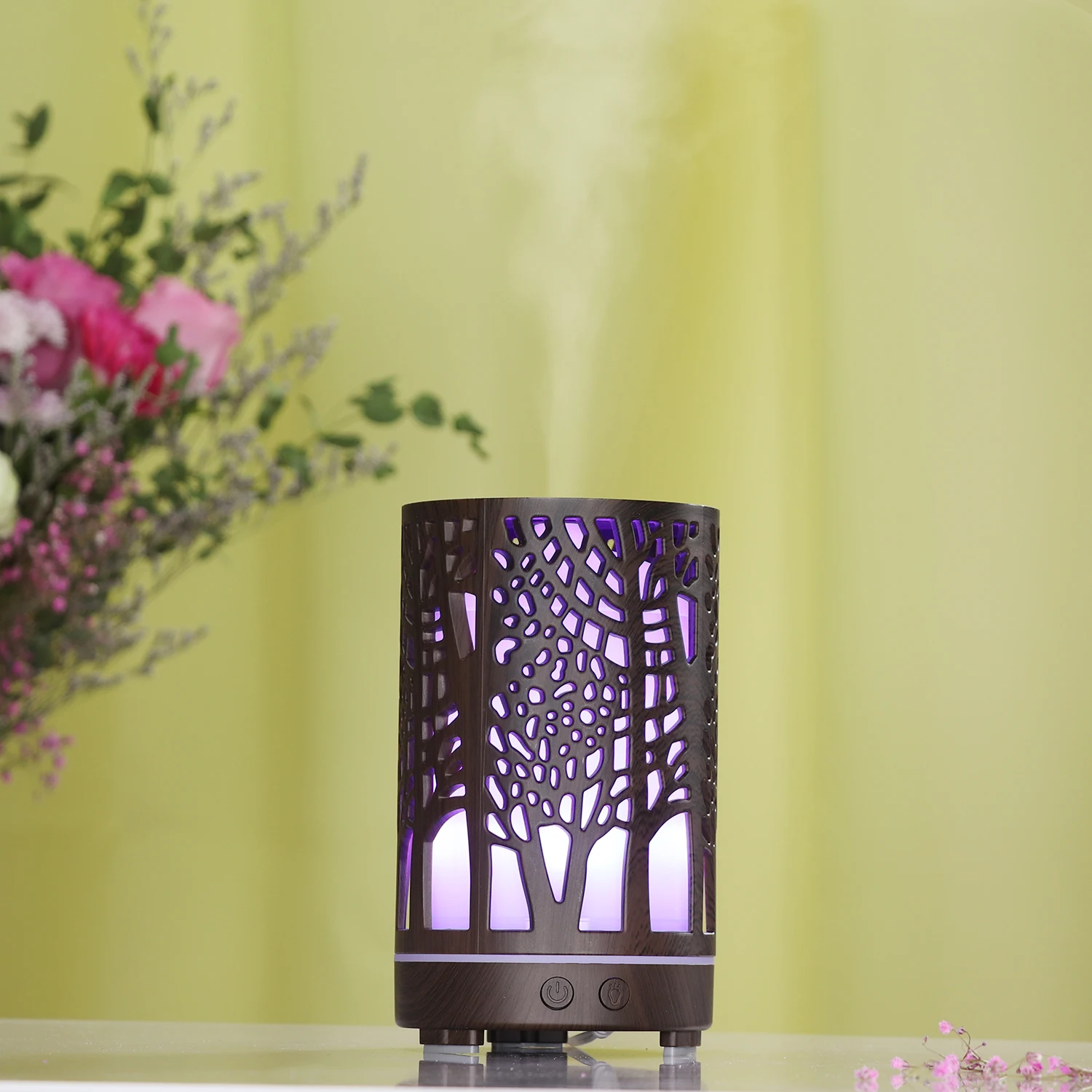 Ультразвуковой увлажнитель воздуха диффузор деревянный ароматический эфирное