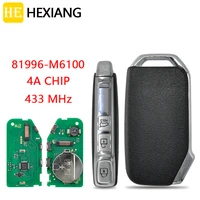 hexiang smart remote car key for kia sportage q2000 433mhz with 4a chip 81996 m6100 replace keyless go promixity card 3buttons