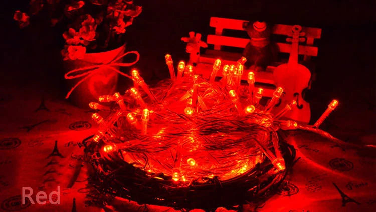 Рождественская уличная Рождественская гирлянда светодиодная гирлянда Lights10M Luces Decoracion сказочная гирлянда для праздников Wendding вечерние гирлянды для дерева