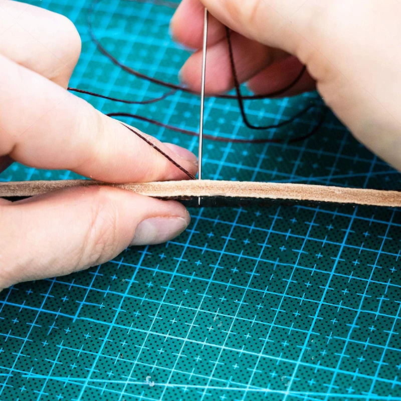 Кожаные Швейные иглы MIUSIE швейные наперсток для шитья + шило круглая ручка кожаные