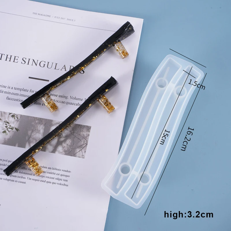 

Silicone Cabinet Cupboard Handle Resin Casting Mold Fruit Tray Epoxy Mould Craft DIY FHJ889