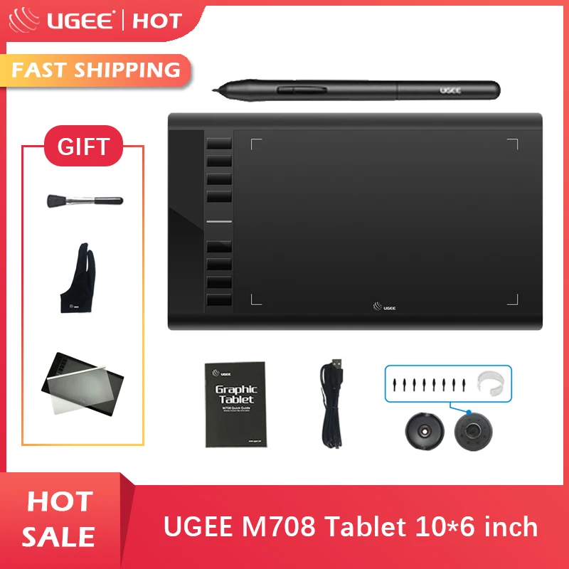 Ugee M708 цифровой планшет графический планшет Ugee M708 цифровой планшет графический планшет