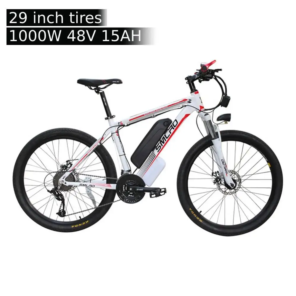 Huakaii 29 дюймов электрический велосипед 48V 1000W 15AH фара для электровелосипеда в