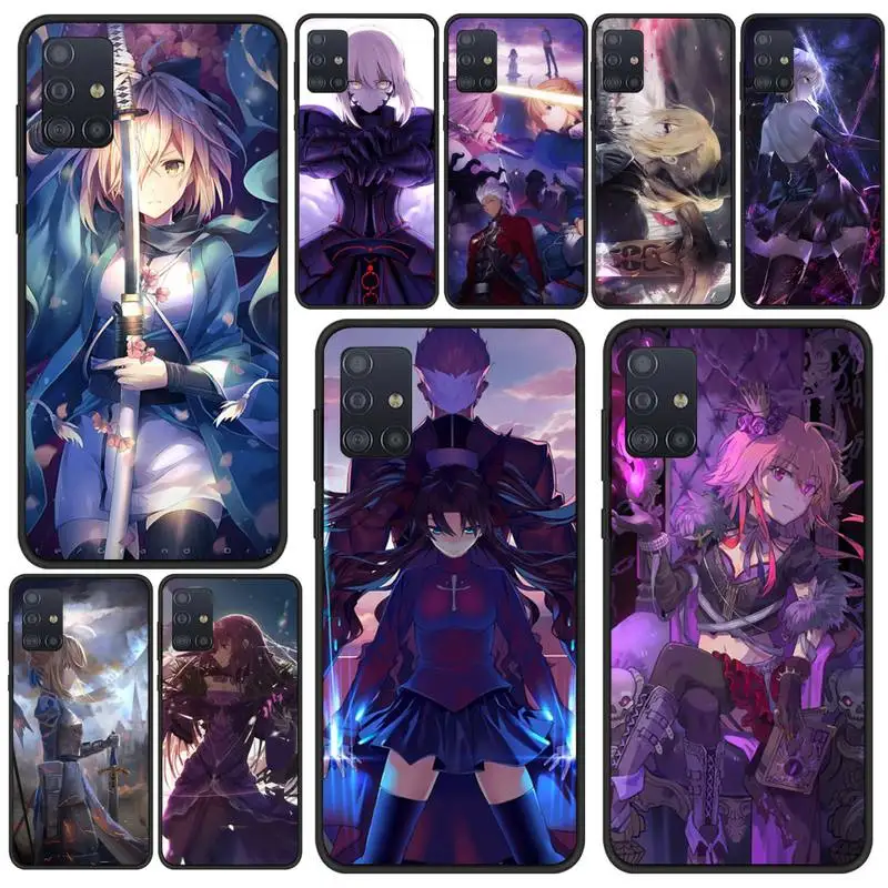 

Anime Fate saber Phone Case For Samsung A6 A7 A8 A9 A10 A30 A40 A50 A70 A10S A20S 2018 Cover Fundas Coque