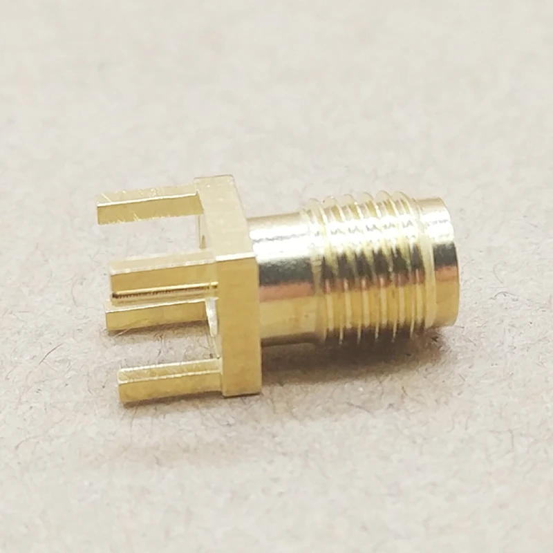 10 шт. SMA гнездо через отверстие разъем 180 градусов KE PCB крепление Разъем RF адаптер