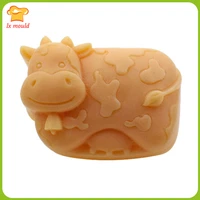 3d cow silicone moulds handmade soap mould aromatherapy plaster molds candle mold diy baking