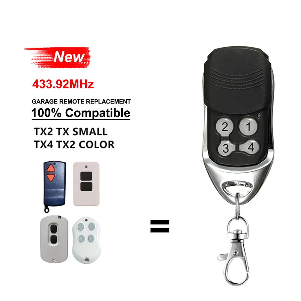 

ACM Garage Remote ACM TX2 TX4 TX SMALL ACM TX2 COLOR Compatible Remote Control Gate Door Opener 433MHz Transmitter Rolling Code