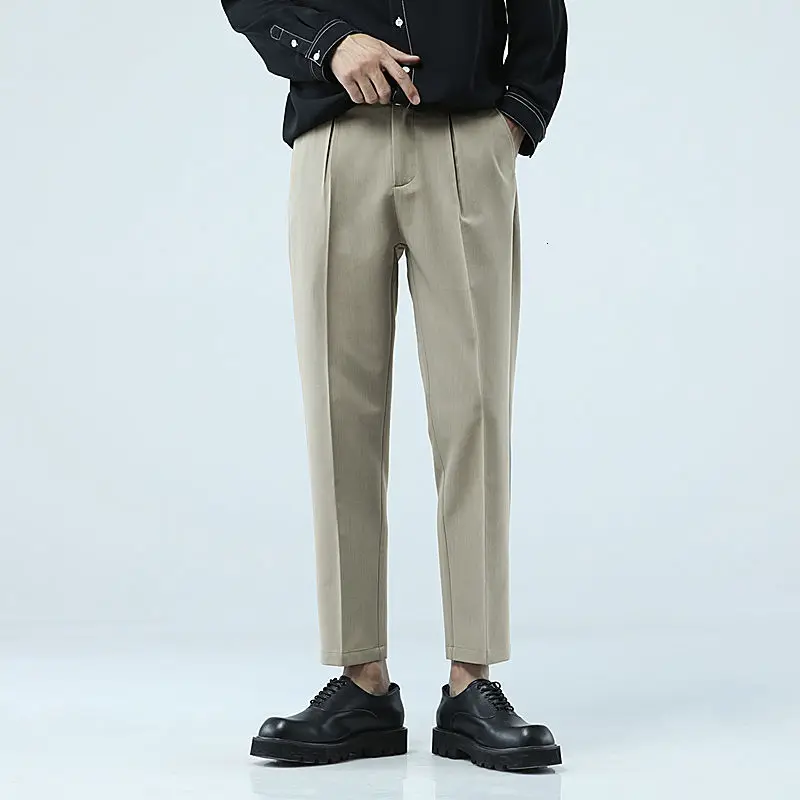 

2021 Men's Trousers Simple Summer Korean And Comfortable Nine Minutes Of Pants College Cotton The New Listing Fashion