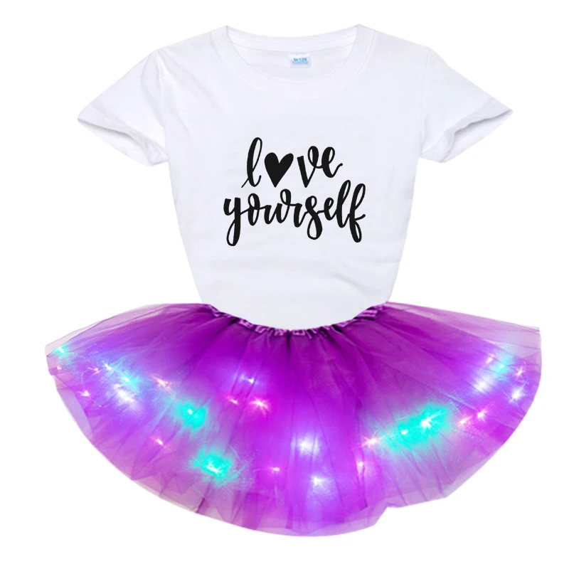 

Детское Хлопковое платье-пачка, футболка с коротким рукавом и платье