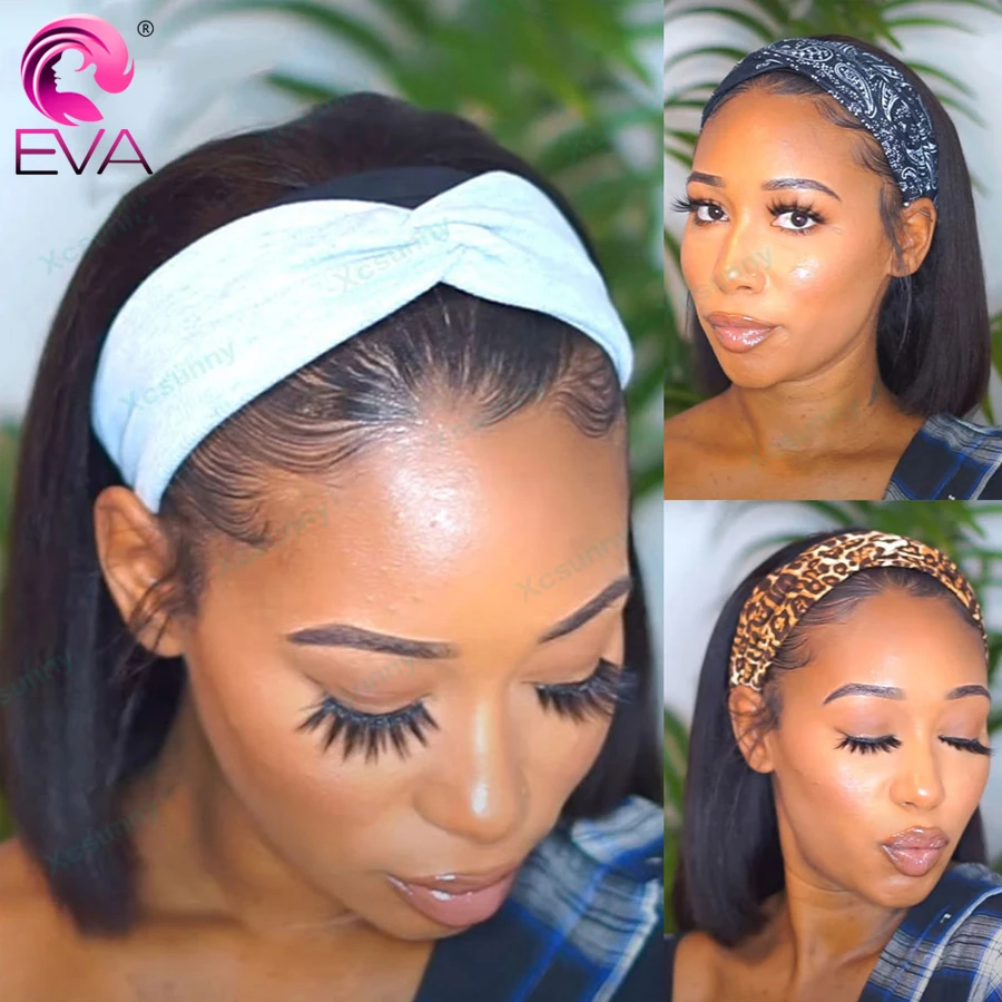 Eva волосы 150% плотность шелковые Базовые Парики предварительно сорванные с