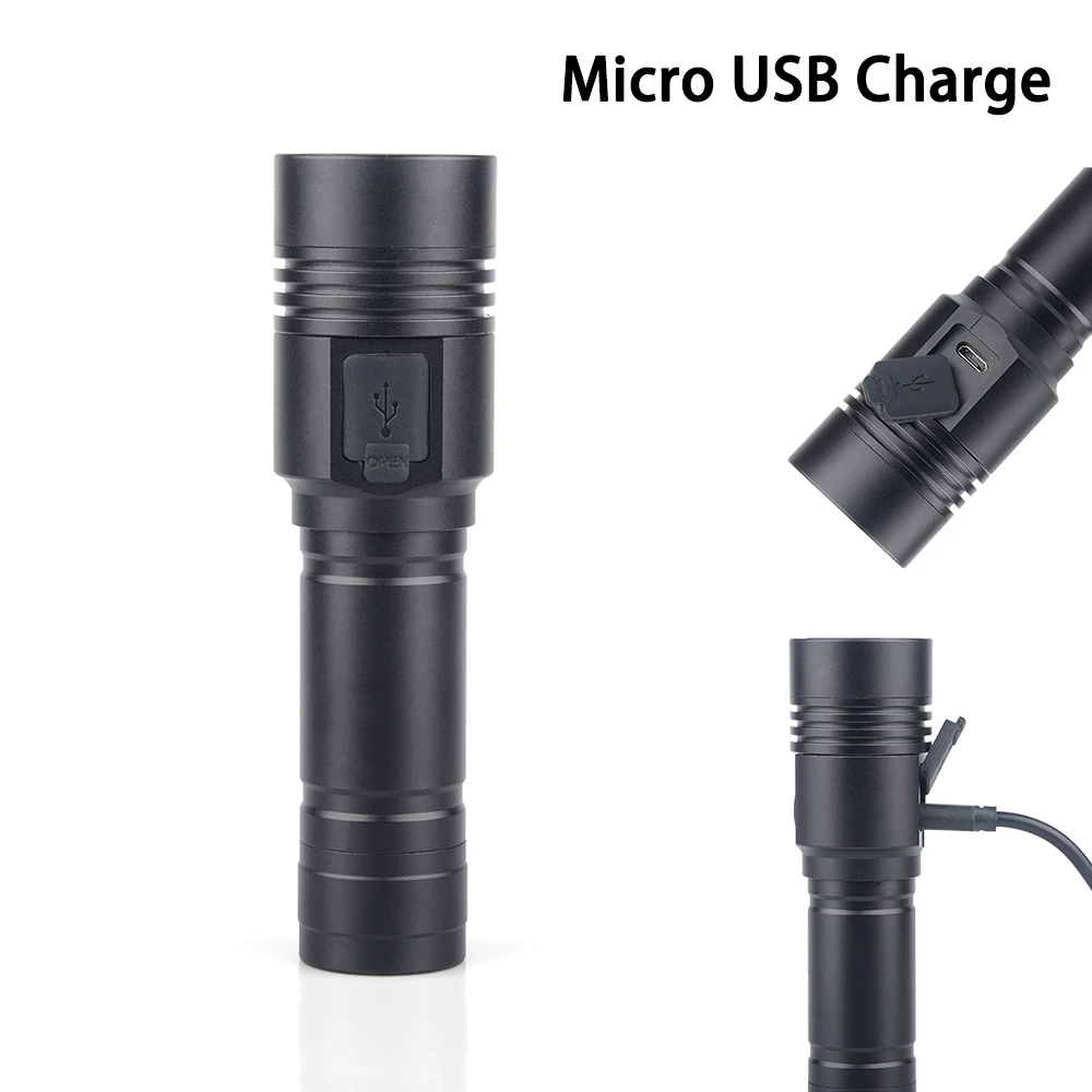 Портативный светодиодный фонарик UVA UVC масштабируемый перезаряжаемый