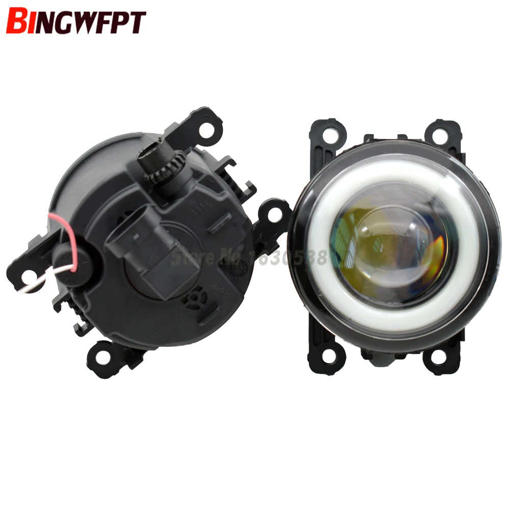 LED-white 2 шт./пара Angel Eye с светодиодный Противотуманные фары для Citroen C4 хэтчбек LC 2004-2010 для Citroen C4 Coupe LA 2004-2010 для C4 салон - Цвет: LED-white