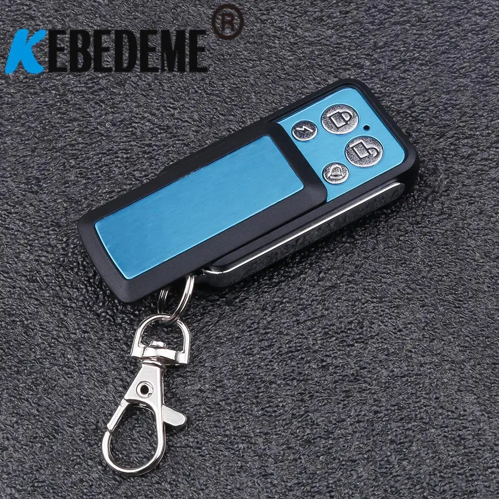 

Slide Shield 4 Channel RF 433Mhz Remote Control 4 Buttons Copy Code Controller Electric Cloning Gate Garage Door Key Keychain