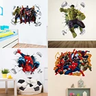 3d Мстители декоративные наклейки на стену для домашнего декора гостиной детской спальни украшения Дисней супер герой кино обои