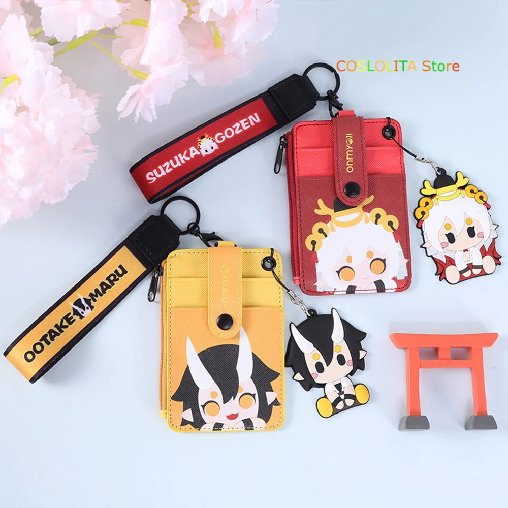 Чехол для карт с изображением аниме onmyoji Suzuka Gozen Bus мужчин женщин студентов брелок